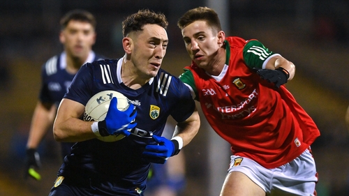 Paudie Clifford in action during the heavy Division 1 defeat in Castlebar