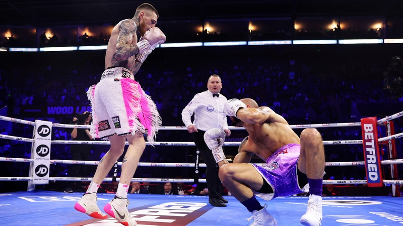 Gary Cully knocks down Wilfredo Flores