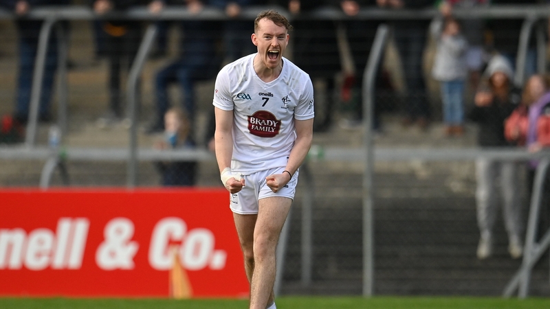 Kildare's Paddy McDermott celebrates at the final whistle