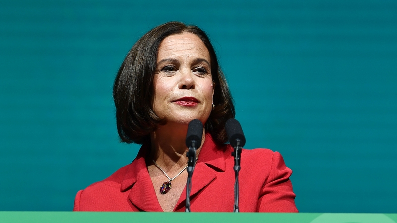 Support for Sinn Féin stands at 31%, down three from the last time (file image)