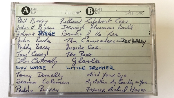 One of the original cassettes digitized by folklorist Michael Fortune for the new collection