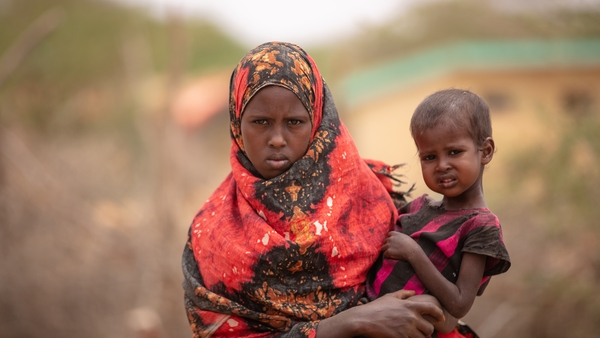 This year's campaign focuses on Somalia - pictured are eight-year-old Habiba Ibrahim and her three-year-old sister Habso