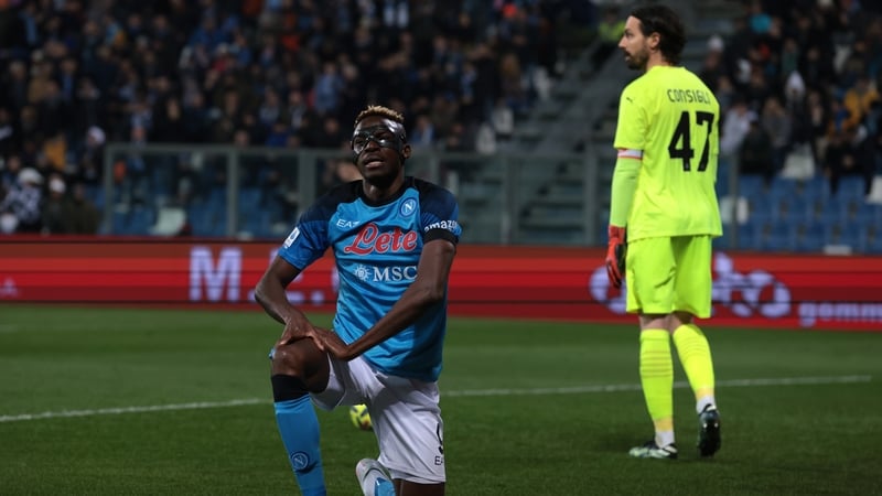 Victor Osimhen opened the scoring on 40 minutes