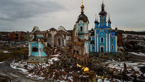 The village of Bohorodychne in Donetsk region has come under heavy attack by Russian forces
