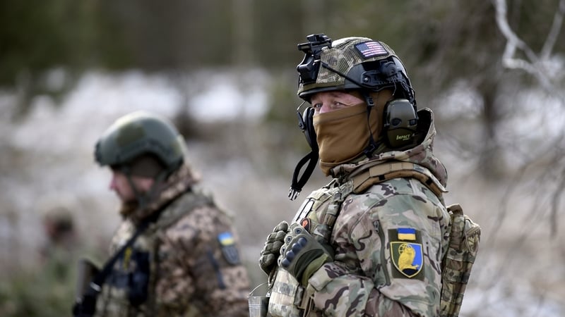 Ukrainian serviceman is pictured during large-scale military exercises in the Chonobyl Exclusion Zone, Kyiv Region, northern Ukraine. Photo: Kaniuka Ruslan / Ukrinform/Future Publishing via Getty Images