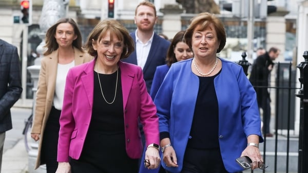 Former Social Democrats co-leaders Catherine Murphy (R) and Róisín Shortall will not contest in the next general election (File pic: RollingNews.ie)