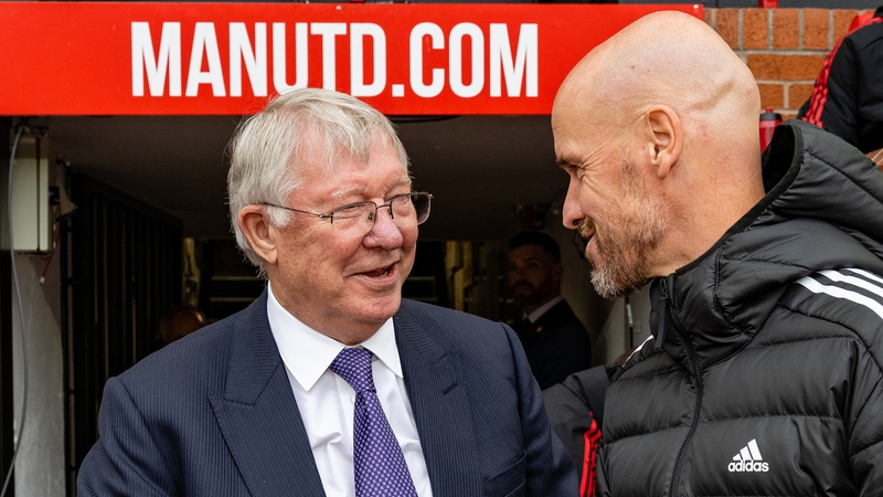 Manchester United have missed out on Champions League qualification four times since Alex Ferguson (L) retired in 2013