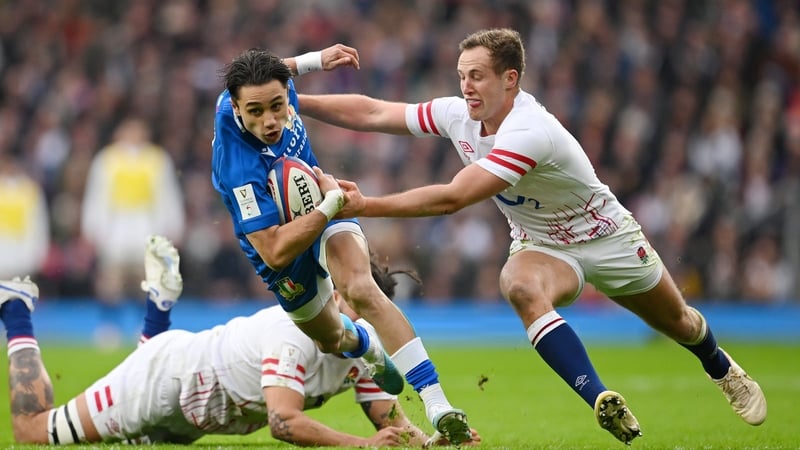 Ange Capouzzo recorded the second-highest defenders beaten tally in Six Nations history against England