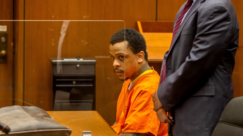 Eric R Holder Jr, pictured in court in Los Angeles in September 2022