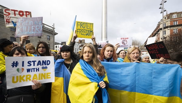 Around 1,000 people attended today's demonstration in Dublin