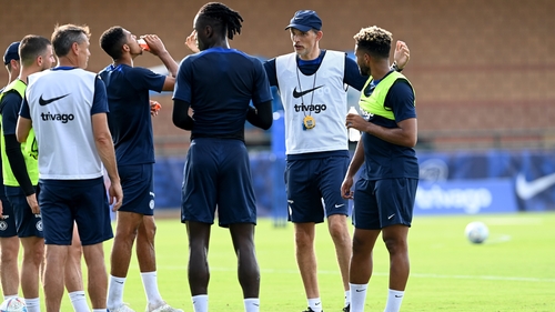 Thomas Tuchel overseeing pre-season training in Orlando last summer