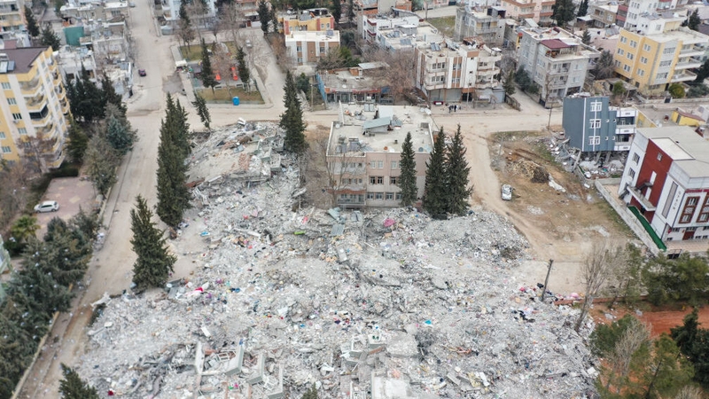 Some cities have gaping holes in place of apartment towers that toppled like houses of cards (file photo)