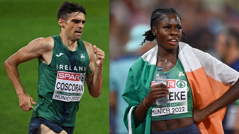 Andrew Coscoran and Rhasidat Adeleke