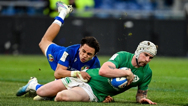 Hansen's late try eased the tension in Rome
