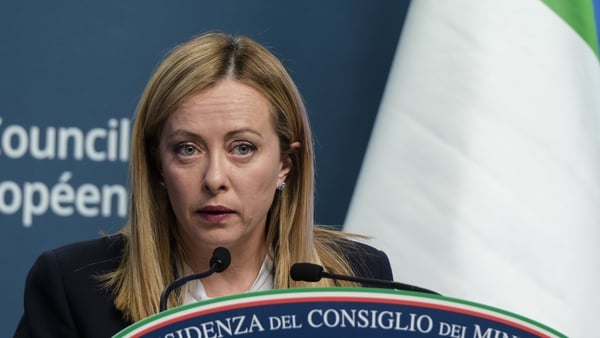 Italy's Prime Minister Giorgia Meloni