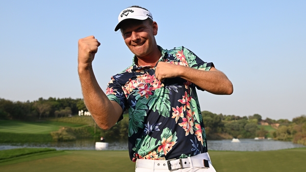 Marcel Siem of Germany celebrates