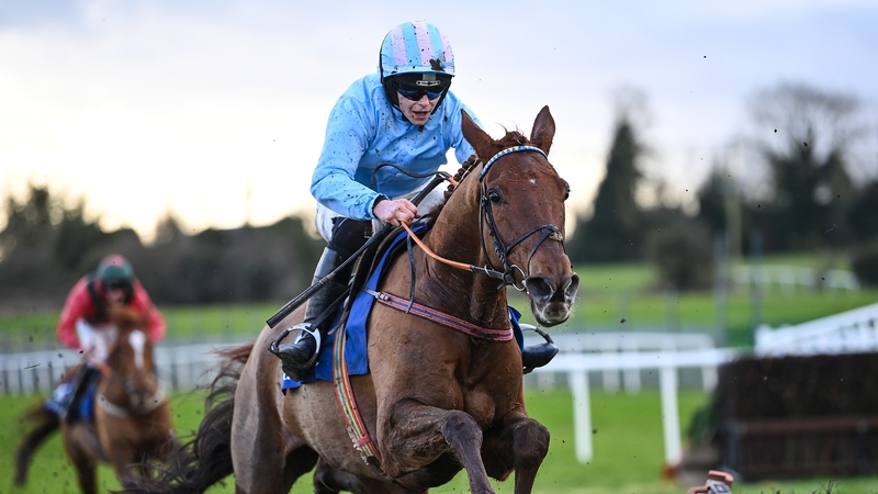 Corbetts Cross, seen here with Maxine O'Sullivan up on their way to winning the Phillip O'Connor Memorial hurdle at Fairyhouse, could now be set for Cheltenham