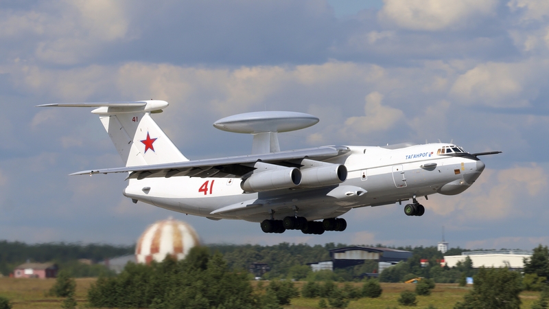The A-50U is a large airborne early warning and control aircraft (file pic)
