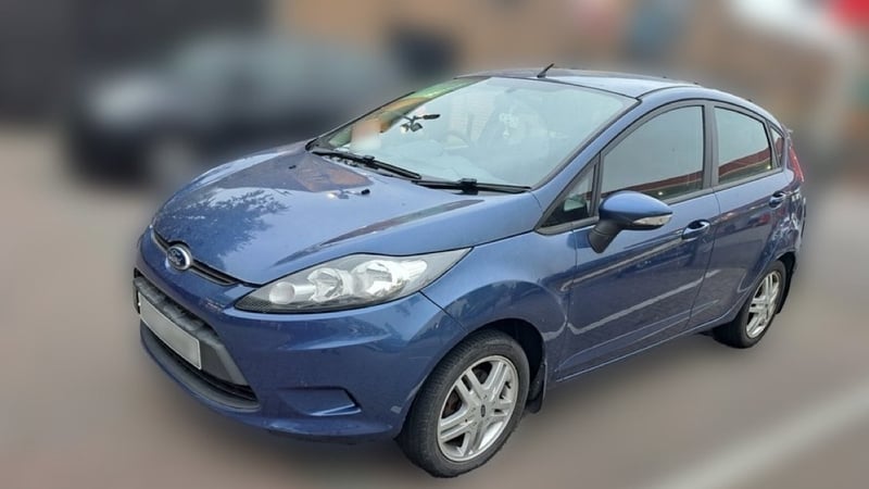 Police said the car - a blue Ford Fiesta - travelled down the M1 to the Omagh area the night before the shooting (Pic: PSNI)