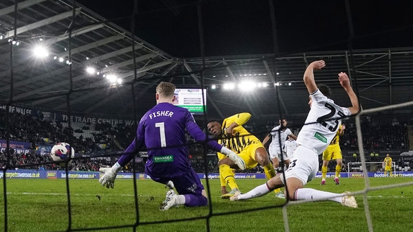 Chiedozie Ogbene earned Rotherham a point at Swansea tonight