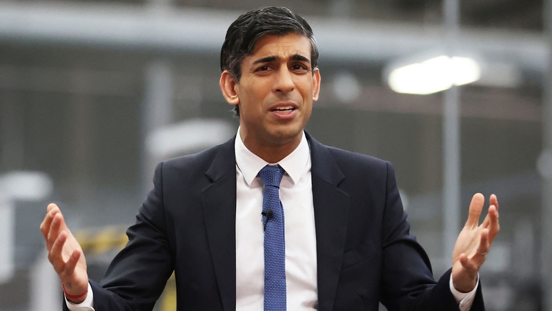 Príomh-Aire na Breataine Rishi Sunak i gCo Aontroma inniu