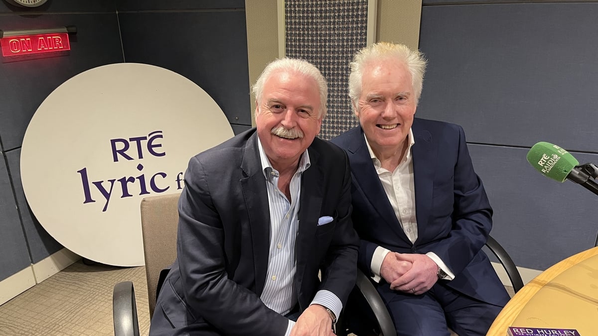 Red Hurley in studio with Marty