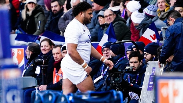 Mohamed Haouas was sent off against Scotland during the Six Nations