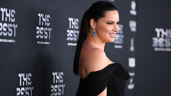 Adriana Lima pictured ahead of The Best FIFA Football Awards on Monday