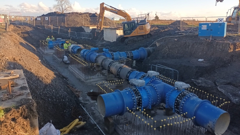 The new pipeline will secure the water supply for over 350,000 customers in North County Dublin (Image: Uisce Éireann)