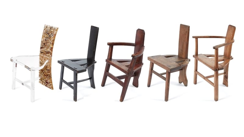 A composite of Sligo/Tuam chairs at the National Museum of Ireland, Country Life. Photo: National Museum of Ireland, Country Life