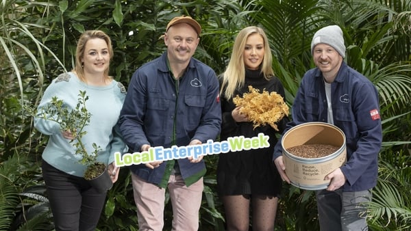 Local Enterprise Office clients Catriona Cullen, Cullen Nurseries, Lucia McCabe, Seamoss Sublime and Frank Kavanagh, Cloudpicker Coffee