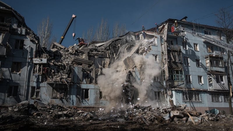 Search and rescue efforts continue in Zaporizhzhia after a Russian missile attack