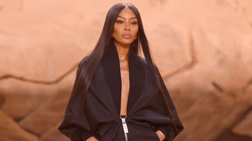 The supermodel walked in the Off-White autumn/winter show.