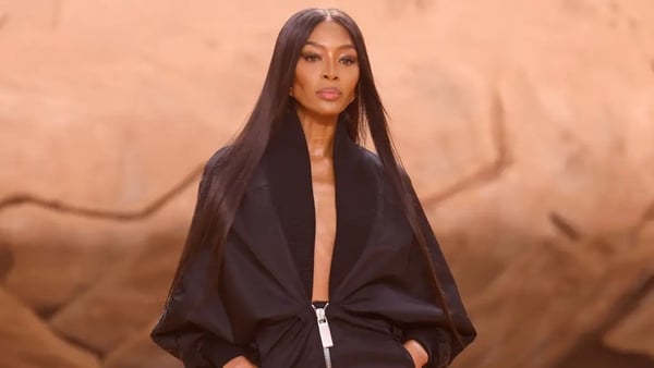 The supermodel walked in the Off-White autumn/winter show.