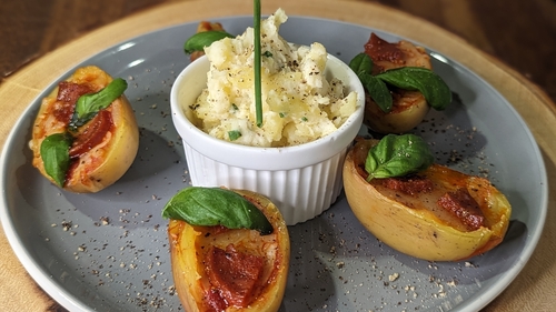Daniel Lambert's mini air-fryer pizza potato skins: Today