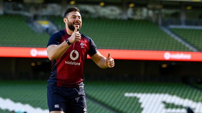 Henshaw trained fully with the Ireland squad at the Aviva Stadium