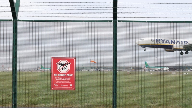 There was more drone disruption at Dublin Airport on Thursday
