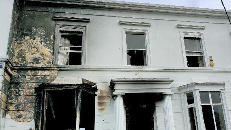 The fire caused 'extensive' structural damage to the property
