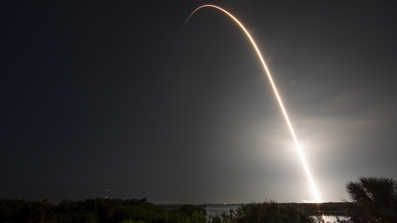 The SpaceX Falcon 9 rocket is tasked will spread 'words of hope to cross the earth's borders'