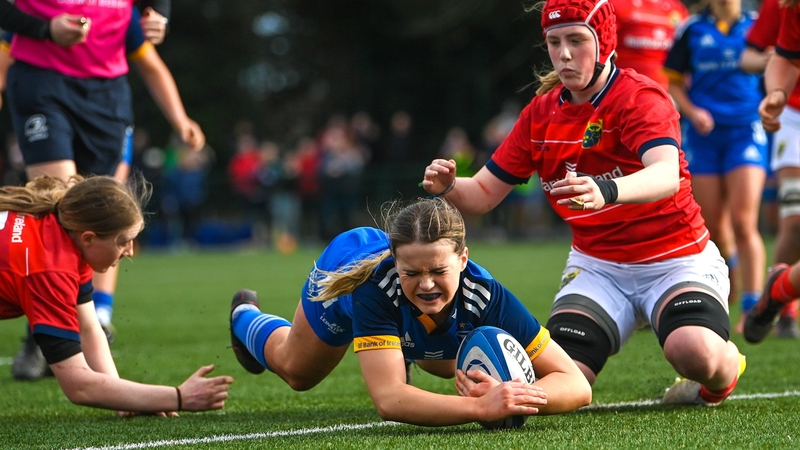 Robyn O'Connor (c) and Beth Buttimer (r) are both back in the Ireland U18 squad