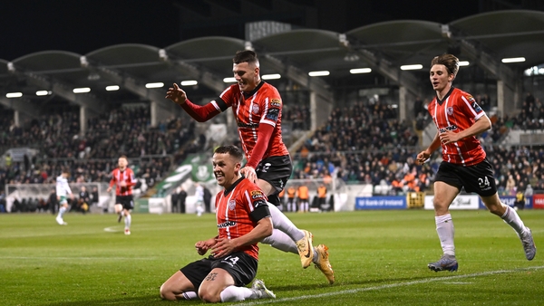 Ben Doherty celebrates the opening goal of the game