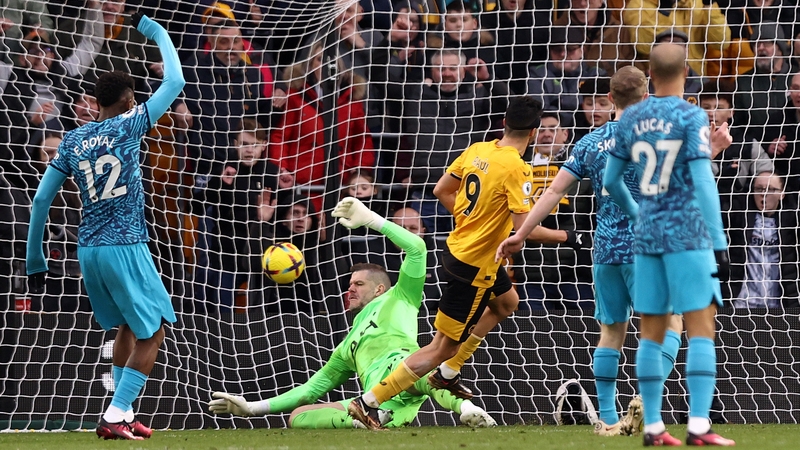 Raul Jimenez scores Wolves' winner