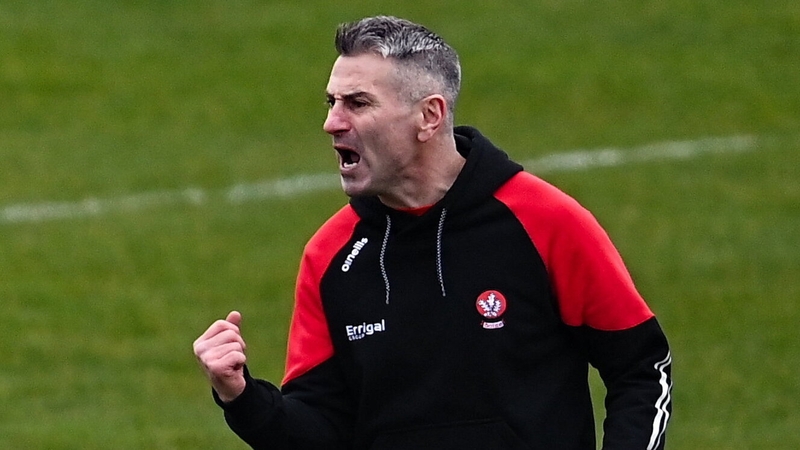 Rory Gallagher was not happy with his team's first-half showing