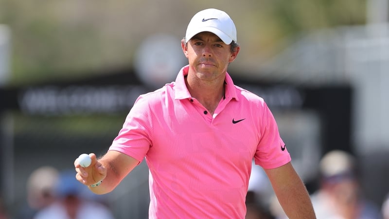 Rory McIlroy is three off the lead heading into the final round