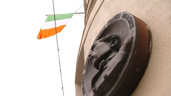 The flag raising ceremony, commemorated the flying of the Irish National Flag by Thomas Francis Meagher in his native city of Waterford