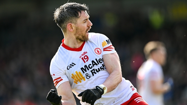 Matthew Donnelly celebrates a first-half point