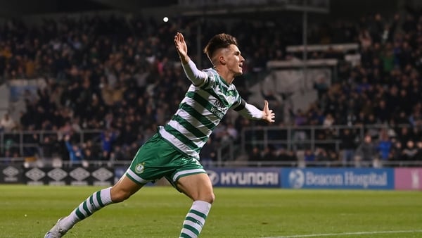 Johnny Kenny scored his first Shamrock Rovers goal in the defeat