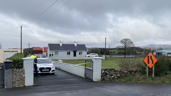 The house where John Brogan's body was found was sealed off by gardaí