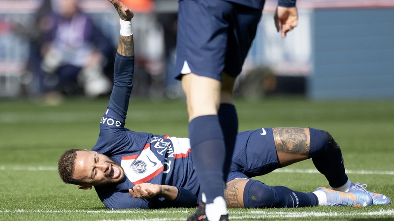Neymar picked up the injury in February's game with Lille