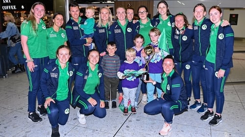 Members of the Ireland team pictured after their series win in Pakistan last year